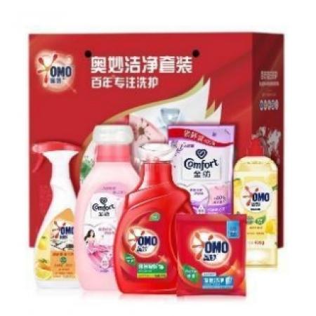奧妙 洗護(hù)套裝（洗衣液1kg+護(hù)理劑1L+補(bǔ)充裝400ml+洗潔精480g+洗衣粉300g+油污凈+480g）
