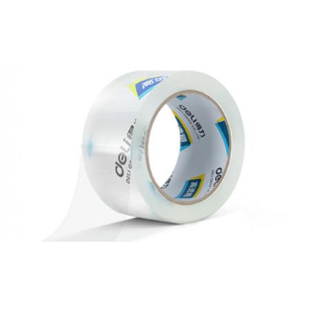 得力(deli)高品質(zhì)高透明封箱膠帶/打包膠帶 60mm*100y*50um(91.4m/卷) 單卷裝 30369