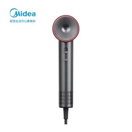 美的（Midea）高速吹風(fēng)機(jī)家用吹風(fēng)筒/大功率/高濃度負(fù)離子護(hù)發(fā)/大風(fēng)力速干/低噪/送禮盒裝電吹風(fēng)FG208-深空灰