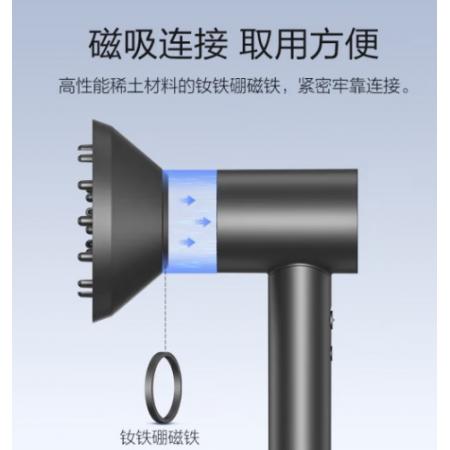 京東京造 電吹風烘發(fā)罩 灰色 磁吸連接 專業(yè)美發(fā)風嘴 蓬松卷發(fā)均勻干發(fā) 適用吹風機高速+智能負離子【PJ】