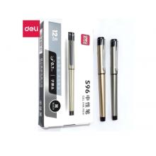 得力 中性筆S96/0.7mm子彈頭(黑) 盒