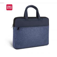 得力（deli） 帆布袋公文袋手提袋  63755藍(lán)色