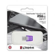 金士頓（Kingston）256GB Type-C USB3.2 Gen1 大容量手機U盤 DTDUO3CG3 雙接口設(shè)計 讀速200MB/s
