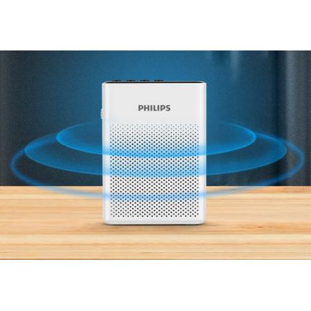 飛利浦（PHILIPS）SBM200 小蜜蜂擴音器便攜插卡音箱會議揚聲器麥克風喇叭喊話教師導游專用教學講課戶外小巧迷你白