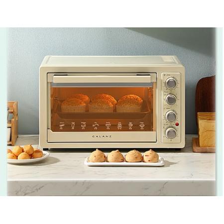 格蘭仕（Galanz）家用32升多功能空氣炸電烤箱 獨(dú)立溫控/旋轉(zhuǎn)烤叉/無油低脂/空氣炸鍋風(fēng)爐烤箱KF32-J01