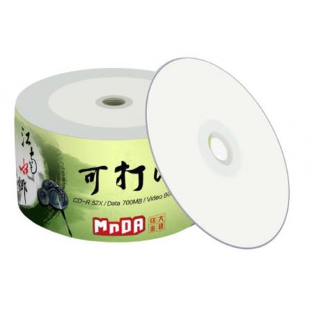 銘大金碟（MNDA）CD-R空白光盤/刻錄盤 江南水鄉(xiāng)系列 52速700MB 可打印 50片塑封裝