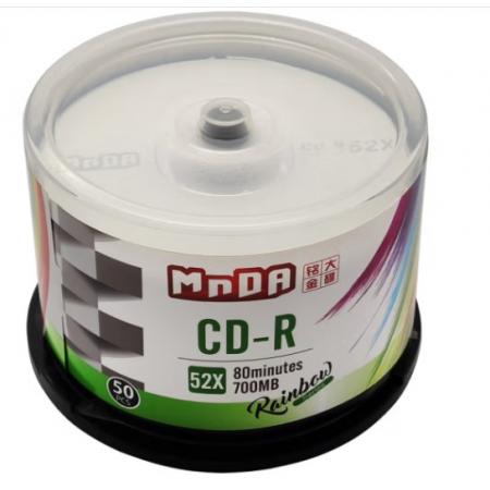 銘大金碟（MNDA）CD-R 52速 檔案級 光盤/刻錄盤 50片桶裝 空白光盤