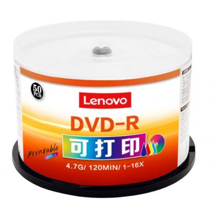 聯(lián)想（Lenovo）DVD-R 空白光盤/刻錄盤 16速4.7GB 辦公系列 桶裝50片 可打印