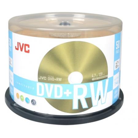 JVC /杰偉世 DVD+RW 可重復(fù)擦寫 刻錄光盤 4速4.7GB 空白碟片 刻錄碟片 50片桶裝廠直采購
