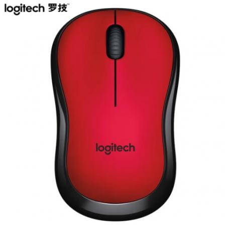 羅技（Logitech）M220 靜音鼠標(biāo) 無線鼠標(biāo) 辦公鼠標(biāo) 對稱鼠標(biāo)  帶無線微型接收器 紅黑色