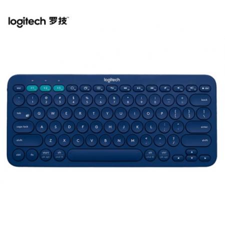 羅技（Logitech）K380 鍵盤 藍牙辦公鍵盤 女友 便攜超薄鍵盤 筆記本鍵盤 藍色