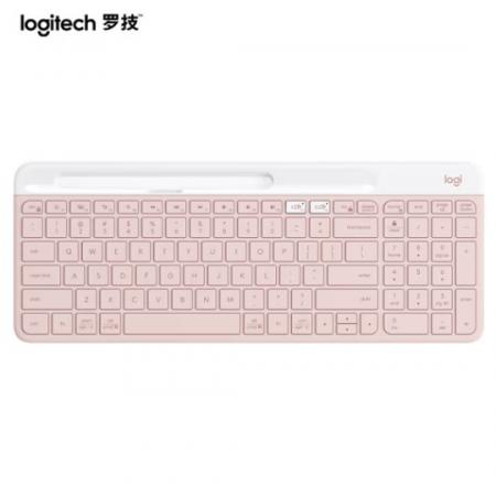 羅技（Logitech）K580 鍵盤(pán) 藍(lán)牙鍵盤(pán) 辦公鍵盤(pán) 便攜超薄鍵盤(pán) 筆記本鍵盤(pán) 平板鍵盤(pán) 茱萸粉