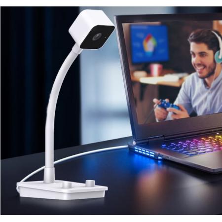 ?？低曤娔X攝像頭直播2K高清帶麥克風(fēng)揚聲器USB外接筆記本電腦臺式機網(wǎng)課家用視頻會議立式攝像機E24S