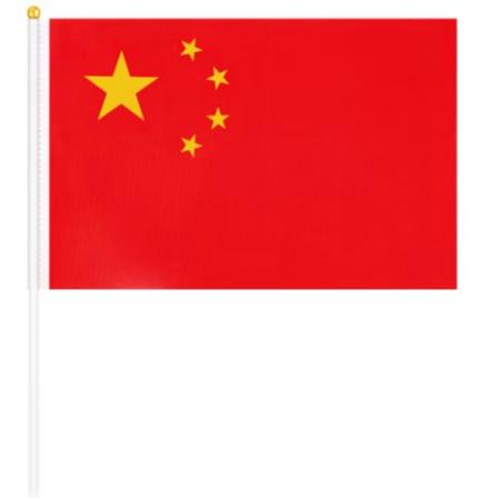 得力(deli)7號小國旗(20*30cm)50面 紅色4227