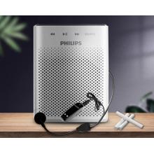 飛利浦（PHILIPS）SBM220 小蜜蜂無(wú)線擴(kuò)音器便攜插卡音箱收音機(jī)會(huì)議揚(yáng)聲腰掛麥克風(fēng)喇叭喊話教師導(dǎo)游專用教學(xué)講課白