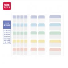 得力(deli) 350枚大中小索引標(biāo)簽貼紙 指示便簽貼 21699