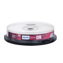 飛利浦（PHILIPS）DVD+R光盤/刻錄盤 空白光盤 刻錄光盤 光碟 16速4.7G 桶裝10片