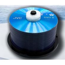 JVC/杰偉世 DVD-R 光盤/刻錄盤 16速4.7GB 藍(lán)櫻辦公系列 桶裝50片 空白光盤
