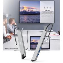 朗科Type-C擴(kuò)展塢雙HDMI三屏異顯拓展塢PD快充千兆網(wǎng)口HUB分線器Macbook華為小米筆記本iPad蘋果電腦轉(zhuǎn)換器