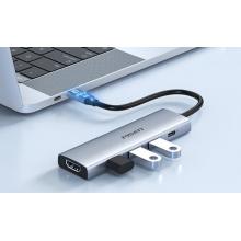 品勝 Type-C擴展塢 蘋果電腦轉(zhuǎn)換器MacBook拓展塢USB-C轉(zhuǎn)HDMI轉(zhuǎn)接頭3.0分線器4K投屏PD雷電3/4適用15proiPad