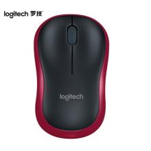 羅技（Logitech）M185鼠標(biāo) 無線鼠標(biāo) 辦公鼠標(biāo) 對稱鼠標(biāo) 黑色紅邊  帶無線2.4G接收器