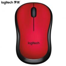 羅技（Logitech）M220 靜音鼠標 無線鼠標 辦公鼠標 對稱鼠標  帶無線微型接收器 紅黑色