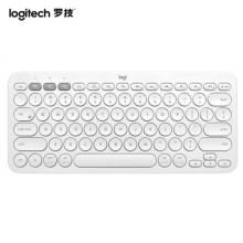 羅技（Logitech）K380 鍵盤 藍(lán)牙辦公鍵盤 女友 便攜超薄鍵盤 筆記本鍵盤 芍藥白