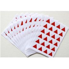 蘭衍 三角形標(biāo)簽貼	國(guó)產(chǎn) 紅色底邊5cm