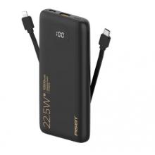 品勝充電寶自帶線22.5W快充戶外移動電源超薄便攜隨身充10500毫安時大容量適用蘋果15小米華為手機 數(shù)顯1萬
