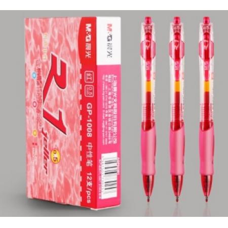 簽字筆	晨光GP1008紅