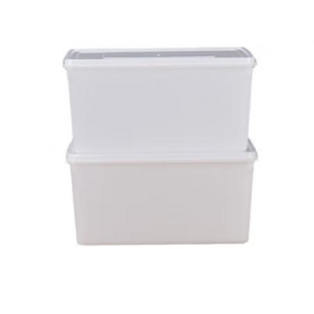 食品收納盒	20*30cm白色帶蓋meyao