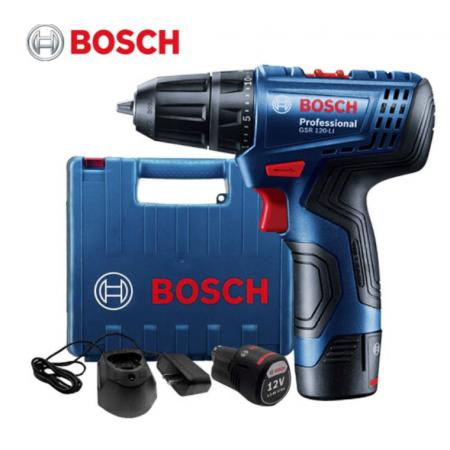 博世（BOSCH） 電動螺絲刀家用充電式手電鉆GSR120-Li鋰電鉆工具箱正反轉(zhuǎn)起子機 【進(jìn)口雙電】+創(chuàng)一工具箱108件套