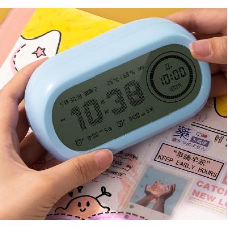 得力(deli）電子可視化工作計時器倒計時定時提醒器 LE106 藍色