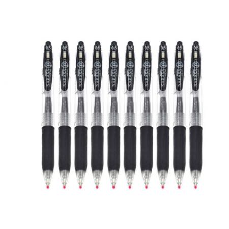 簽字筆	斑馬牌JJ15 按動中性筆 10支