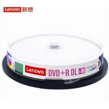 聯(lián)想（Lenovo）DVD+R DL 空白光盤/刻錄盤 8速8.5GB 臺(tái)產(chǎn)檔案系列 桶裝10片 單面雙層 可打印