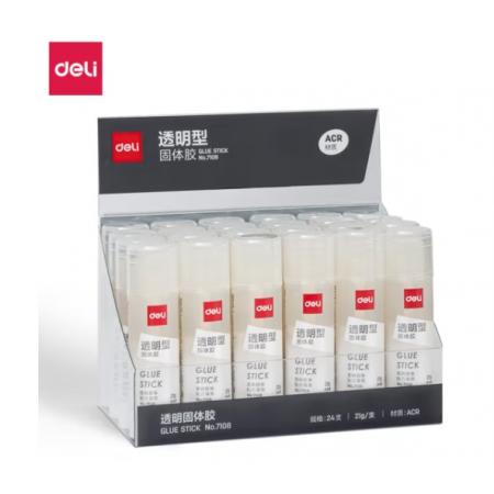 膠水  得力 21g透明色24支裝 辦公學(xué)習(xí) 7108