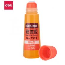 得力液體膠海綿刷頭黃膠水 7313