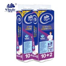 維達實心卷紙超韌1800g12卷4層