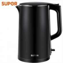 蘇泊爾（SUPOR）SW-17J419電熱水壺 雙層防燙燒水壺 1.7L