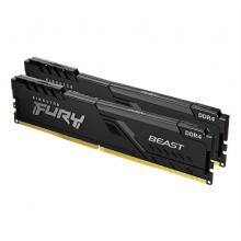 金士頓 (Kingston) FURY 32GB(16G×2)套裝 DDR4 3200 臺式機內(nèi)存條 Beast野獸系列 駭客神條