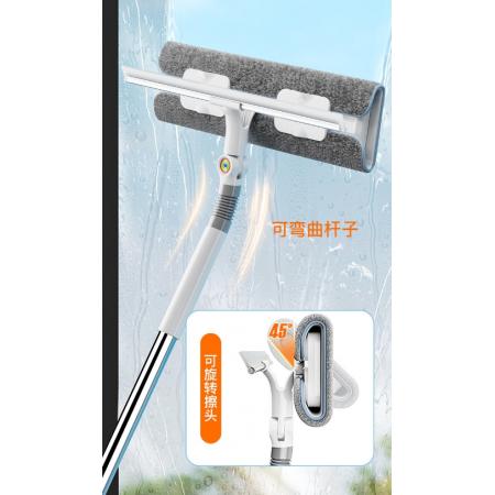 佳幫手 擦玻璃神器雙面清洗擦窗器 伸縮桿1.3米頭寬28*8cm