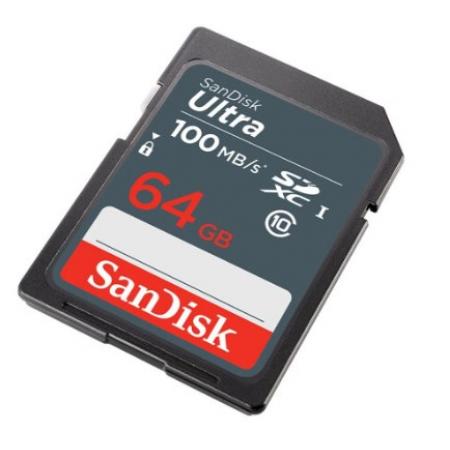 閃迪（SanDisk）64GB SD內(nèi)存卡 至尊高速版讀速100MB/s 數(shù)碼相機(jī) 攝像機(jī)存儲(chǔ)卡 支持高清視頻