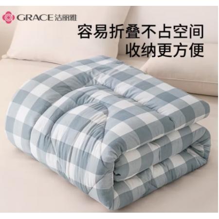 潔麗雅（Grace）床褥軟墊舒適透氣軟墊四季可折疊防滑墊雙人床褥1.8米床180*200cm