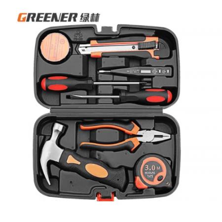 工具箱	綠林	9件套家用工具箱套裝