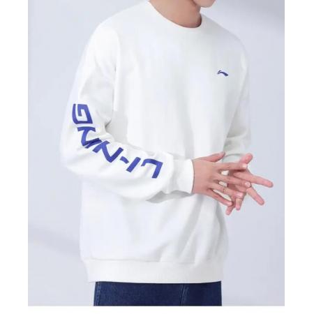 李寧套裝男2023秋季新款衛(wèi)衣衛(wèi)褲長褲男裝休閑跑步運動兩件套 標準白/淺灰(適合秋冬) L 175/92A