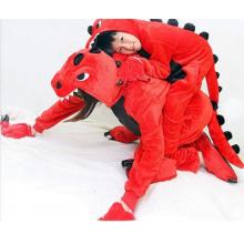 連體睡衣 小恐龍兒童睡衣  紅恐龍