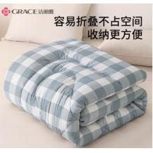 潔麗雅（Grace）床褥軟墊舒適透氣軟墊四季可折疊防滑墊雙人床褥1.8米床180*200cm