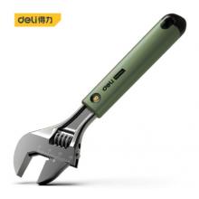 得力（deli） 多功能活動扳手塑柄開口活絡扳手激光刻度8英寸 HT1508L