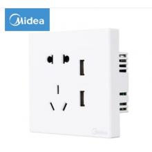 美的（Midea） 開關(guān)插座E01系列二三極五5孔86型