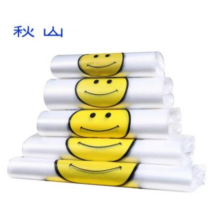 食品袋  秋山  笑臉背心手提袋 35*55cm 100只